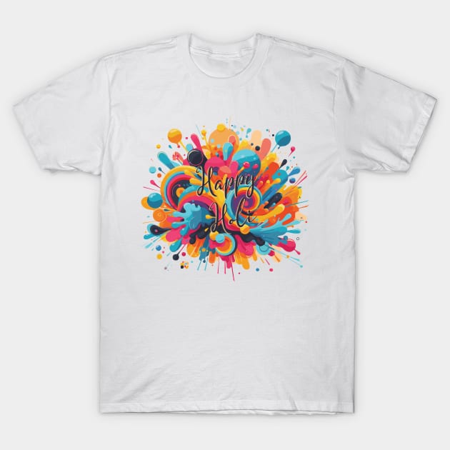 Happy Holi Hindu Color Festival T-Shirt by Heartsake